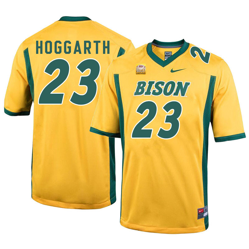 Men #23 Ben Hoggarth North Dakota State Bison College Football Jerseys Sale-Yellow